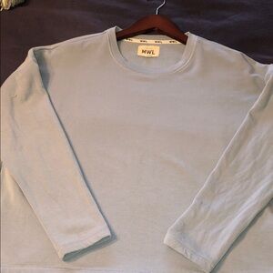Madewell Men's Sky Blue Crewneck Sweater